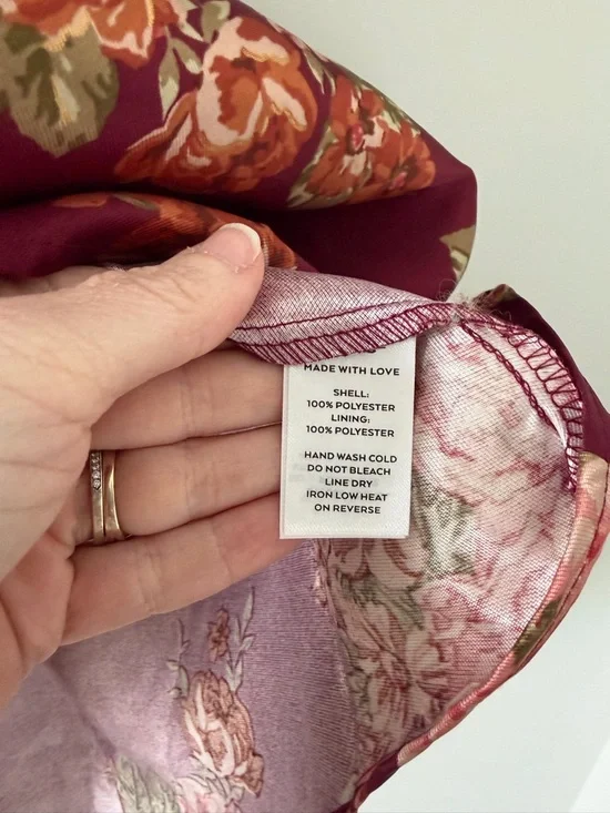 Lulu’s Unbelievably Lovely Red Floral Babydoll Empire Waist Mini Dress NWT XL - Picture 7 of 13